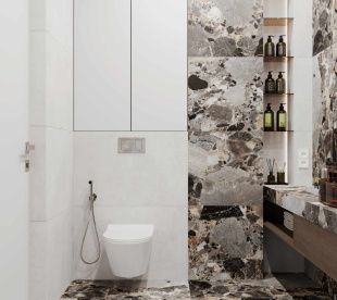 Керамогранит Ceradim Grappolo Multi серый матовый рект. (60х119,5) арт. CR6012G0461R